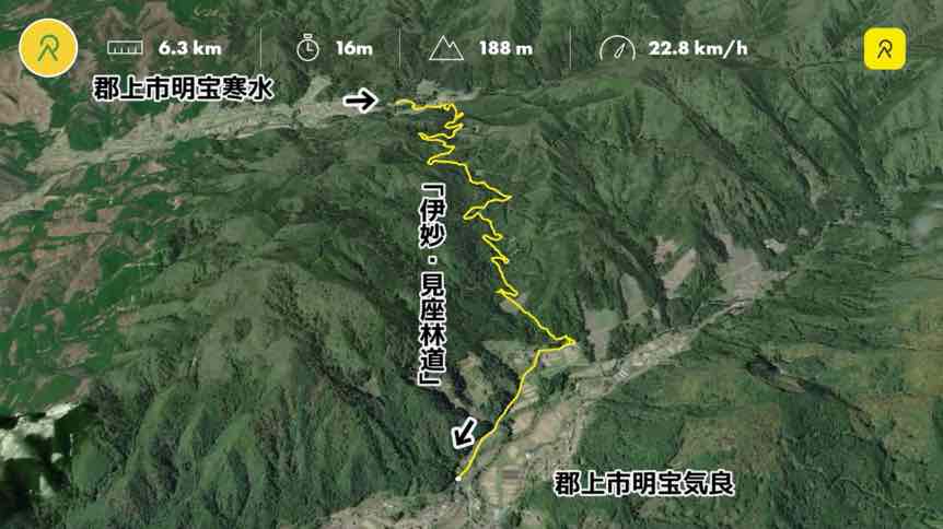 林道 伊妙・見座林道